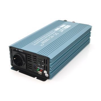 Інвертор напруги Mexxsun MXS-1500, 24V/220V, 1500W з модифікованою синусоїдою, 2 Shuko, клемні дроти, Q4 DRQ-INV-444638 фото