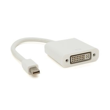 Конвертер mini Display Port (тато) на DVI(мама) 30cm, White, 4K/2K, Пакет DRQ-CBL-359488 фото