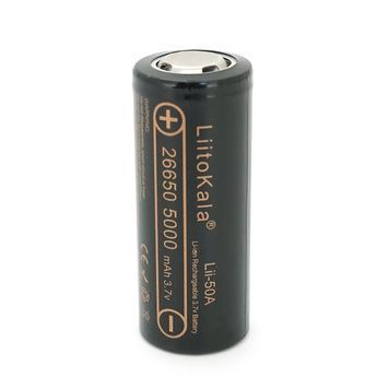 Акумулятор 26650 Li-Ion LiitoKala Lii-50A-JT, 5000mAh, 3.7V DRQ-LIO-587584 фото