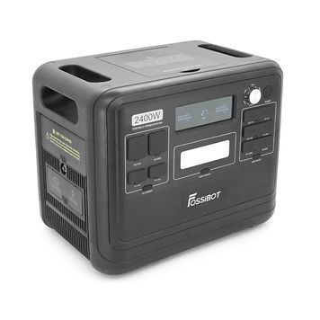 Портативна зарядна станція FOSSiBOT F2400, 2200W/2048Wh LiFePO₄, MPPT 500W max, XT60-12V/25А, 2xDC5521-12V-3A, CarPort-12V-10A, 2xAC230V, 4xUSB-C-100W, Wi-Fi, Bluetooth, charge 2 h, 386*840*321 мм. 22кг DRQ-CON-009120 фото