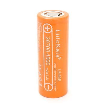 Акумулятор 26700 Lifepo4 LiitoKala Lii-40E, 4000mAh, 3.2V DRQ-LFP-897119 фото