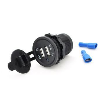 АЗУ KWG-Р15-S, 12-24V, 2x USB, 5V, Black DRQ-CHG-793437 фото
