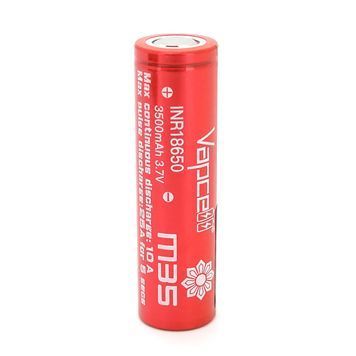 Акумулятор 18650 Li-Ion Vapcell INR18650 M35, 3500mah, 10A, 4.2/3.6/2.5V DRQ-LIO-175903 фото