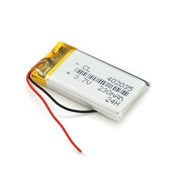 Літій-полімерний акумулятор 4*20*35mm (Li-ion 3.7В 230мА&middot;год) DRQ-GPS-383376 фото