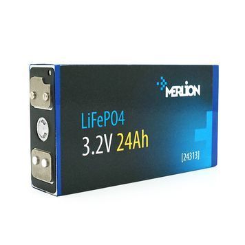 Осередок Merlion 3.2V 24AH для збирання LiFePo4 акумуляторів, (70х27х134) мм, Q20 DRQ-LFP-273647 фото