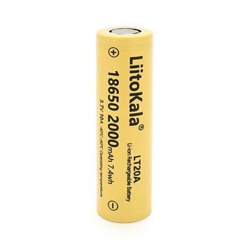 Акумулятор 18650 Li-Ion LiitoKala Lii-LT20A, 2000mAh, 3.7V DRQ-LIO-258934 фото