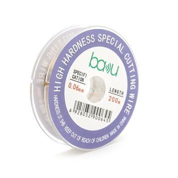 Дріт (струна) BAKKU 0,06mm для розділення комплектів дисплей+тачскрин, 200м DRQ-SLD-353575 фото