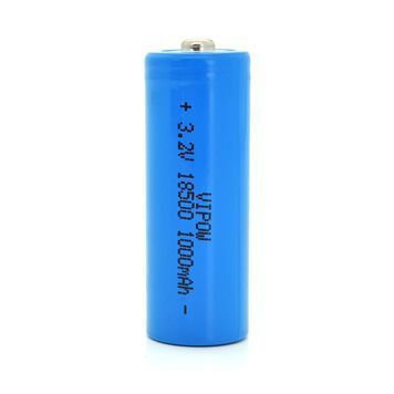 Літій-залізо-фосфатний акумулятор 18500 Lifepo4 Vipow IFR18500 TipTop, 1000mAh, 3.2V, Blue Q50/500 DRQ-LFP-682680 фото