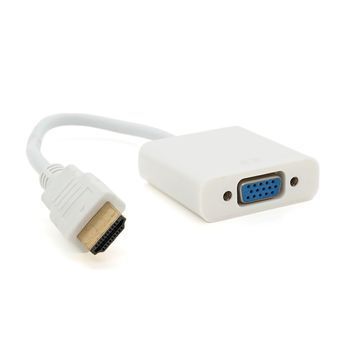Конвертер HDMI (тато) на VGA (мама) 10cm, White, 4K / 2K, Пакет Q250 DRQ-CBL-988147 фото