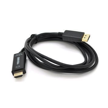 Кабель VEGGIEG DH-402 Display Port (тато) на HDMI (тато) 1.5m, Black, Пакет DRQ-CBL-127886 фото
