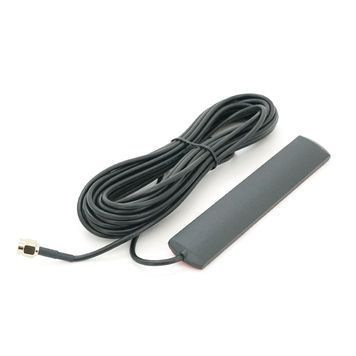 Внутрішня GSM/WIFI антена 3G/4G/LTE WiFi, 850-990/1710-2700MHz 5dBi, 3М скотч, 5 метрів кабелю, кабельне введення Роз'єм SMA Чоловічий DRQ-CON-165377 фото