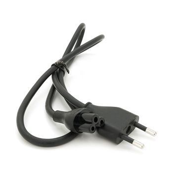 Кабель живлення 1.0m, 0.5mm, PC-184/2 CEE7 / 16-C5 3 pin (для побутової техніки), Black, OEM Q600 DRQ-CBL-501585 фото