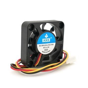 Кулер корпусний Merlion 4010, 40x40x10mm, 12V/0.09A, RPM 1500&plusmn;15%, 3-pin, Black, OEM DRQ-SLD-664552 фото