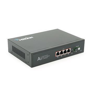 POE комутатор Merlion 4 POE 10/100 + 1Single Fiber Tx1310nm 20km DRQ-PSU-328052 фото