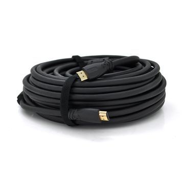 Кабель Ritar Premium PL-HD347 HDMI-HDMI 19+1, Ultra HD 4Kx2K, 2160P, 10.0m, v2,0, OD-8.5mm, з фільтром, круглий Black, конектор Gold DRQ-CON-026162 фото