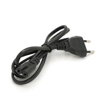Кабель живлення 1.0m, 0.5mm, PC-184/2 CEE7 / 16-C7 2 pin (для побутової техніки), Black, OEM Q600 DRQ-CBL-148093 фото