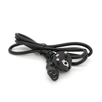 Кабель живлення Schuko PC-186 CEE7 / 7-C13, 1.5M, 0.75mm DRQ-CBL-164381 фото