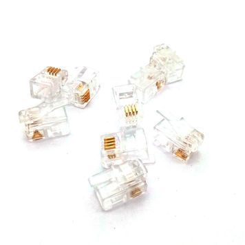 Конектор RITAR RJ-12 4P4C UTP Cat-3 (100 шт / уп.) Q100 DRQ-CON-451238 фото