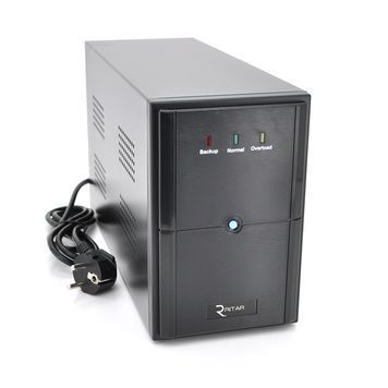 ДБЖ Ritar E-RTM1000 (600W) ELF-L, LED, AVR, 3st, 3xSCHUKO socket, 2x12V7Ah, metal Case Q2 (405*195*285) 10 кг (340*120*190) DRQ-UPS-125958 фото