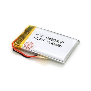 Літій-полімерний акумулятор 4*25*40mm (Li-ion 3.7В 500мА&middot;год) DRQ-GPS-676637 фото