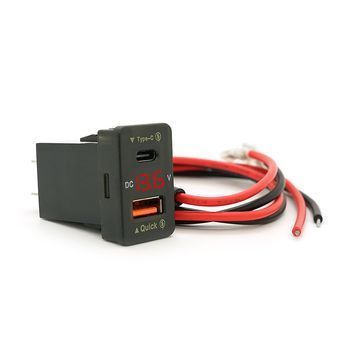 АЗУ FPUV-R, PD+QC3.0, Type-C: 30W, 5V-3A/9V-3A/12V-2.5A, USB: 18W DRQ-CHG-919373 фото