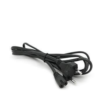 Кабель живлення 1.8m, 0.5mm, PC-184/2 CEE7 / 16-C7 2 pin (для побутової техніки), Black DRQ-CBL-715909 фото