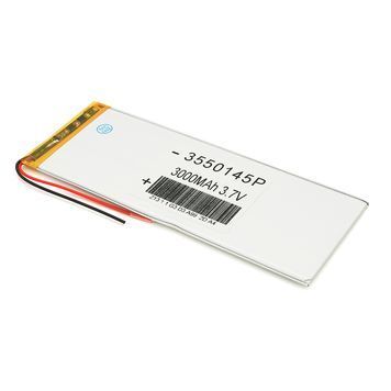 Літій-полімерний акумулятор 3.5*50*145mm (Li-ion 3.7В 3000мА&middot;год) DRQ-GPS-086070 фото