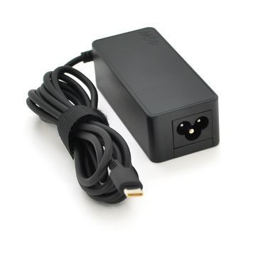 Блок живлення MERLION для ноутбука LENOVO 45W штекер Type-C, довжина 0,9м + кабель живлення DRQ-PSU-670392 фото