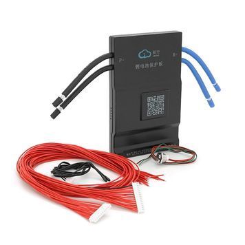 BMS плата JK-BD6A24S12P Li-Ion/LiFePo4/LTO 7S-24S, 120A, CAN/RS485, 0.65m&Omega;, Bluetooth, Баланс 0.6A, підігрів + кнопка DRQ-BMS-571832 фото