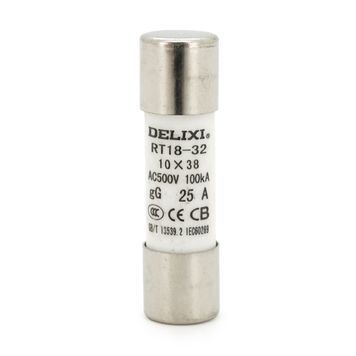 Запобіжник Delixi RT18-32, 25A, змінна напруга, 10штук в упаковці, ціна за штуку DRQ-ACC-404088 фото