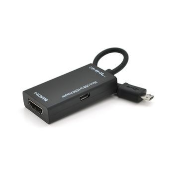 Конвертер MHL 11P на HDMI, Black, 4K/2K, OEM DRQ-CBL-128533 фото