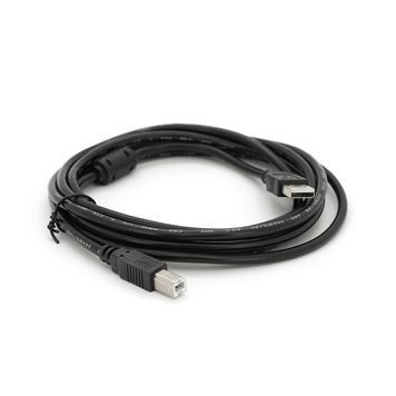 Кабель USB 2.0 AM/BM, 3.0m, 1 ферит, чорний DRQ-CBL-980136 фото