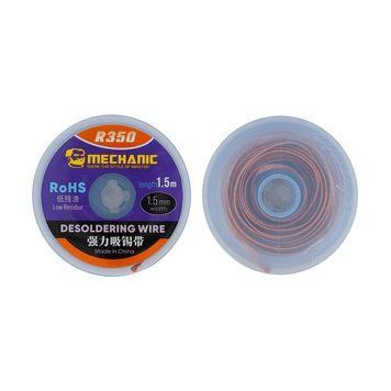 Обплетення для зняття припою Mechanic R350 1515, довжина: 1.5 m, ширина: 1.5 mm DRQ-TLS-528743 фото