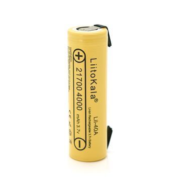 Акумулятор 21700 Li-Ion LiitoKala Lii-40A-N, 4000mAh, 25A DRQ-LIO-509230 фото