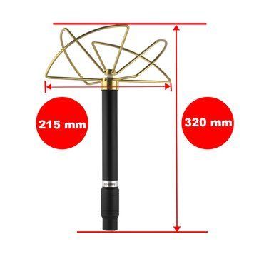 Антена конюшинна для засобів РЕБ, 800-920 MHz, 100W, NJ DRQ-ANT-162072 фото