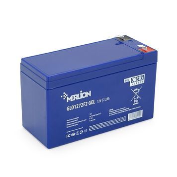 Акумуляторна батарея MERLION ORBUS GLO1272F2 12 V 7.2Ah DRQ-SPP-005148 фото
