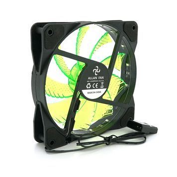 Кулер корпусний 12025 DC sleeve fan 4pin - 120 * 120 * 25мм, 12V, 1100об / хв, Green DRQ-SLD-221085 фото