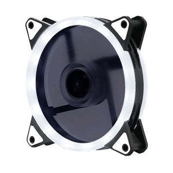 Кулер корпусний 12025 DC sleeve fan 3pin + 4pin - 120*120*25мм, 12V, 1100об/хв, White DRQ-SLD-558230 фото