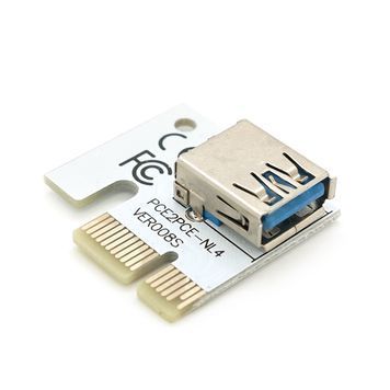 Адаптер - перехідник PCE-NL4 з PCI-e x1 на USB 3.0, VER008S, OEM DRQ-ADP-959004 фото
