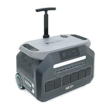 Портативна зарядна станція Singo3000, 3200W/2048Wh LiFePO₄, MPPT 1000W max, 2xDC5521-12V-8A, CarPort-12V-10A, 4xAC230V, 4xUSB-A-15W, 4xUSB 1.5 h, 4xUSB-C-100W, Wi-Fi, Bluetooth, charge 1.5 h, 445*298*371 мм,24.4 кг DRQ-CHG-245219 фото
