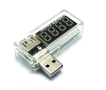 USB тестер Charger Doctor напруги (3-7.5V) і струму (0-2.5A) DRQ-CHG-054486 фото