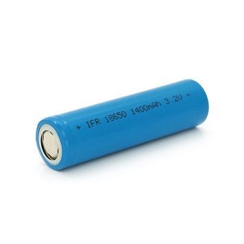 Літій-залізо-фосфатний акумулятор LiFePO4 IFR18650 1400mah, 3.2v, Blue DRQ-LFP-646334 фото