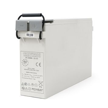 Акумуляторна батарея MONBAT FRONT TERMINAL 12MVR200 AGM 12V/200 Ah, 555x125x316 мм, 59.2 кг DRQ-LIO-104757 фото