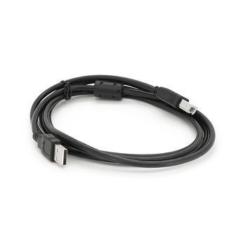 Кабель USB 2.0 AM/BM, 1.8m, 1 ферит, чорний, Пакет Q250 DRQ-CBL-750104 фото