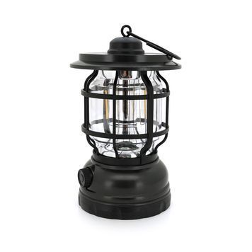 Лампа-ліхтар SW-1933T, 3LED, диммер, корпус-пластик, ударостійкий, USB кабель + Solar, акум 18650, Black, BOX DRQ-LIO-304075 фото