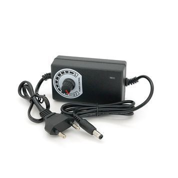 Адаптер живлення LGY-001-2A з регулюванням 3-12V 2A, штекер 5,5*2,5, LED - індикація DRQ-PSU-706602 фото