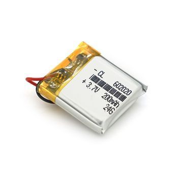 Літій-полімерний акумулятор 6*20*20mm (Li-ion 3.7В 200мА&middot;год) DRQ-GPS-167334 фото