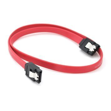 Кабель інтерфейсний VEGGIEG ST304 SATA3.0, 1м, прямі роз'єми із защіпкою, червоний DRQ-CBL-745460 фото
