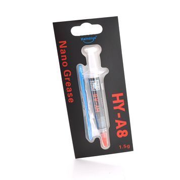 Професійна термопровідна паста HY-A8 1.5g, шприц, Grey DRQ-SLD-367127 фото