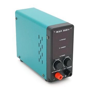 Блок живлення з цифровою індикацією WEP-3010D/3, 30V, 10A, імпульсний, з цифровою індикацією (V/A/W) DRQ-PSU-208110 фото